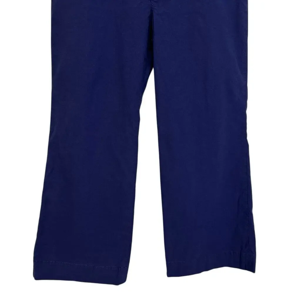 J. Crew Lizzie High Rise Patch Pocket Wide Leg Pant Blue BW805 Petite Size 31P - Picture 5 of 11